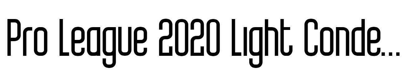 Pro League 2020 Light Condensed